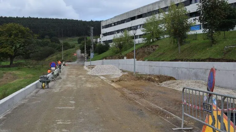Urbanización en el barrio de San Antonio en Renedo.