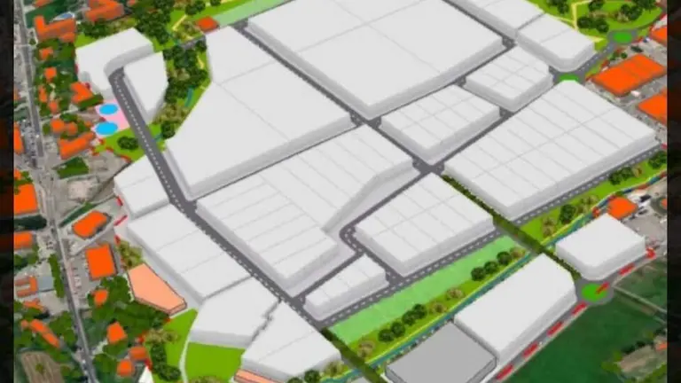 Zona industrial prevista en Laredo.