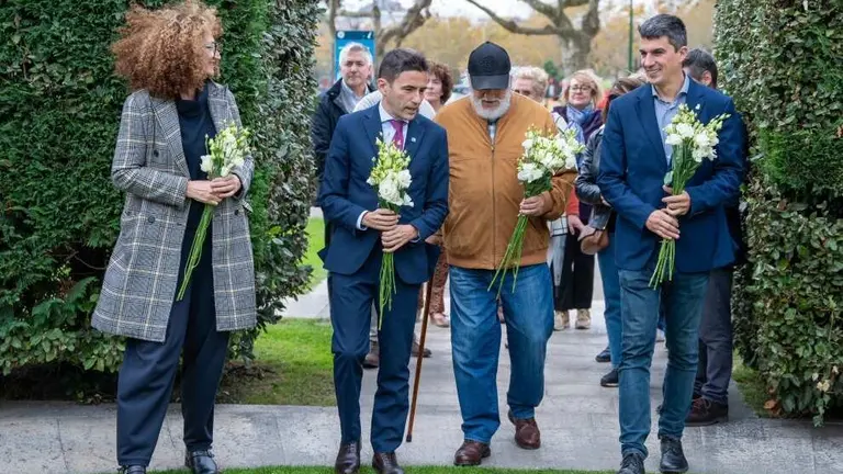 Un instante del acto homenaje en La Magdalena.