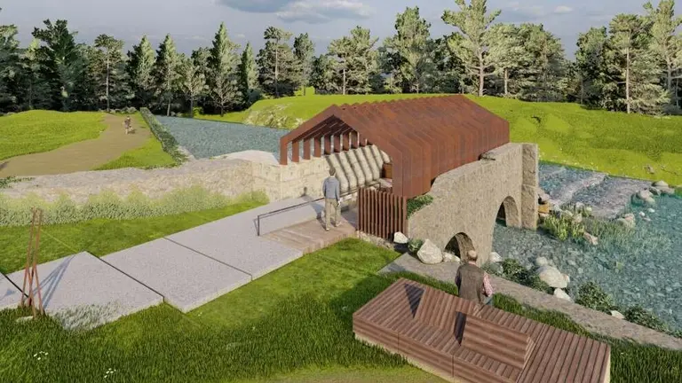 Infografía del Molino de Ronzón.