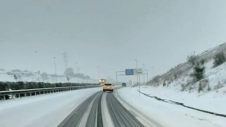 Nevada en Cantabria.