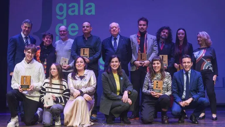 Premiados en la Gala de las Letras de Santander.