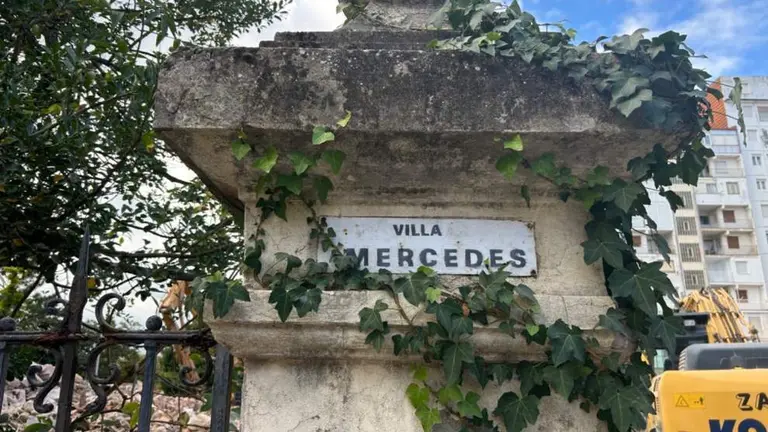 Restos del derribo de Villa Mercedes.