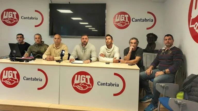 Rueda de prensa del comite de empresa del Semca.