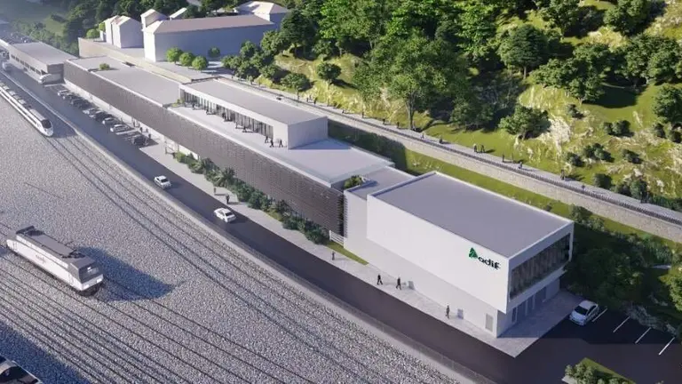 Infograf&iacute;a de la integraci&oacute;n ferroviaria en Santander.