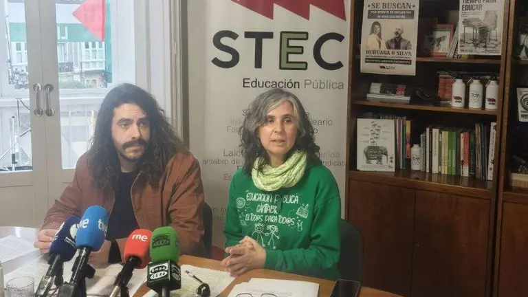 Rueda de prensa del sindicato STEC.