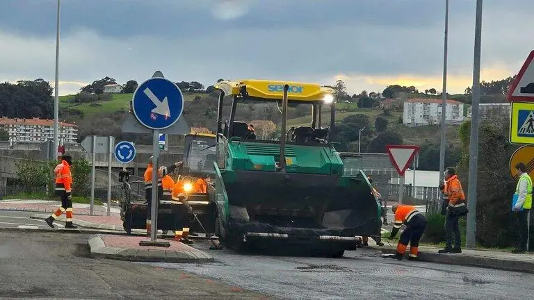 Obras en San Vicente de la Barquera.