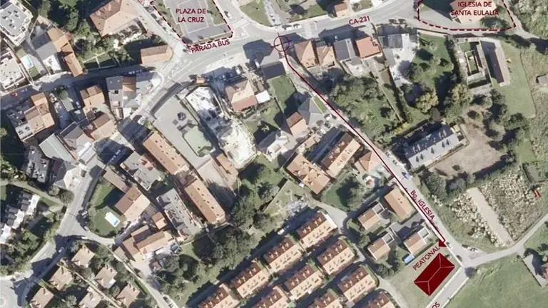 Viviendas previstas en Liencres.
