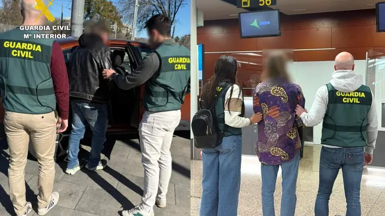Detenciones de la Guardia Civil.