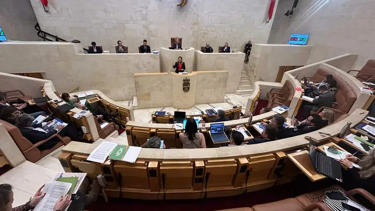 Pleno del Parlamento de Cantabria.