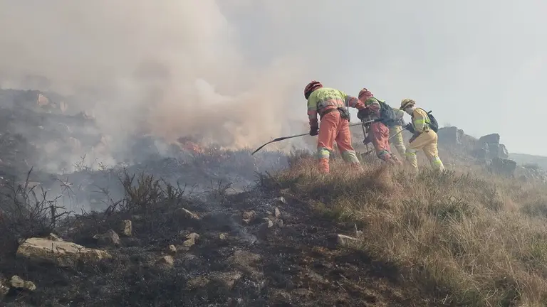 Incendio en Cantabria.