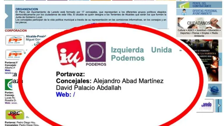 Fotograf&iacute;a de la web municipal de Laredo.