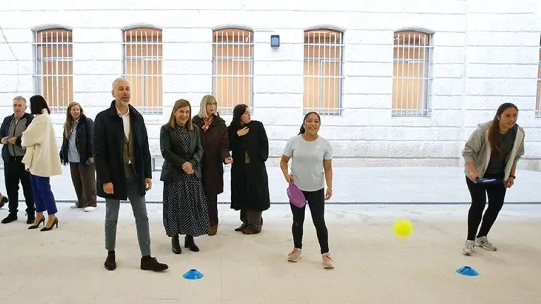 Visita al instituto Santa Clara, en Santander.