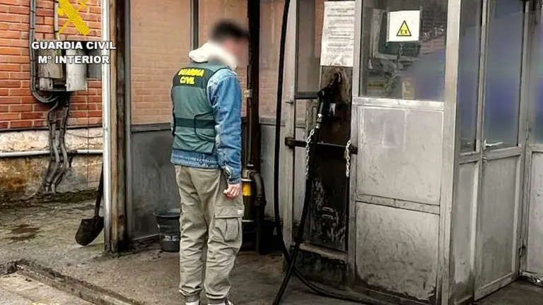 Surtidor de gasoil de la empresa de Cartes.