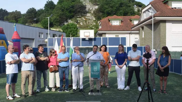 Un momento de la inauguraci&oacute;n de las actuaciones en Arce.