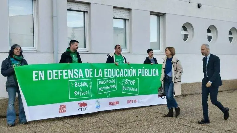 Protesta del sindicato STEC.