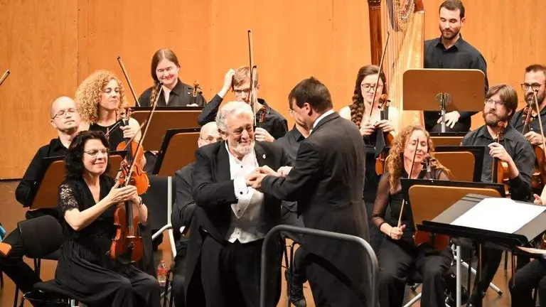 Pl&aacute;cido Domingo en la Gala l&iacute;rica.