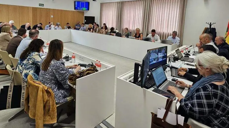 Un momento del Pleno de Torrelavega.