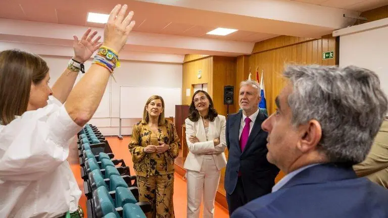 Visita a las obras en la Universidad de Cantabria.
