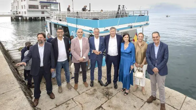 Presentaci&oacute;n de la iniciativa en el embarcadero.