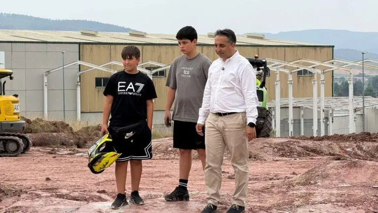 Inicio de las obras del Bike park.