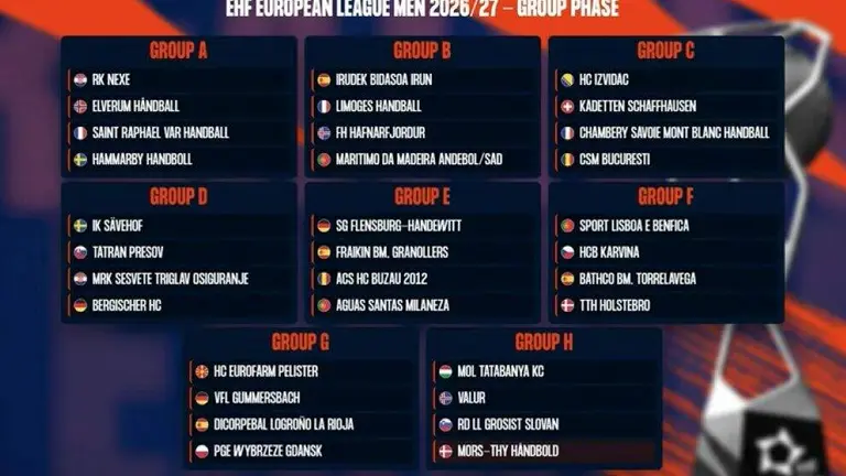 Sorteo con los grupos.