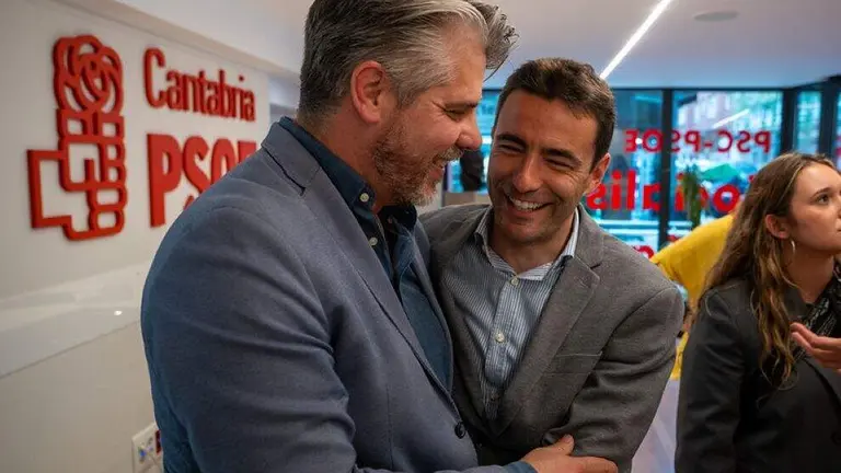 David Lebrero, a la izquierda, y Pedro Casares.