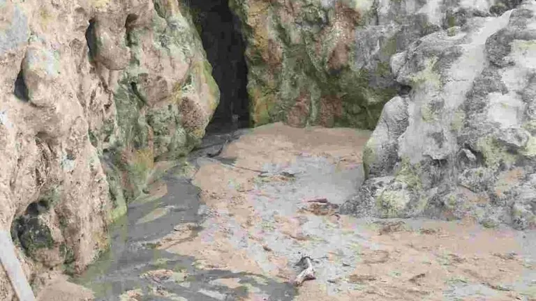Vertidos en la playa de la Virgen del Mar en Santander.