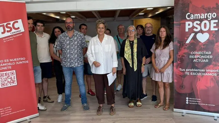 Representantes del PSOE de Camargo.