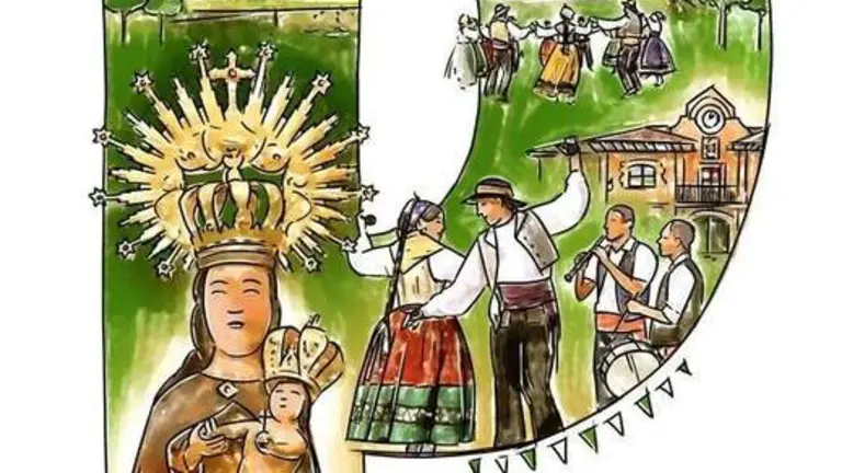 Primer premio del Concurso del cartel anunciador d elas Fiestas de la Virgen de Valencia.