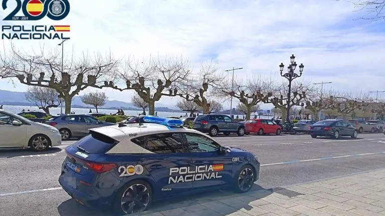 Veh&iacute;culo de la Polic&iacute;a Nacional de Santander.