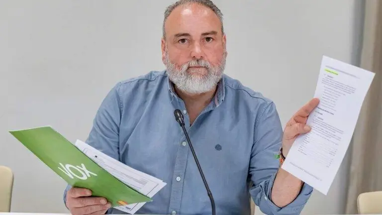 El portavoz de Vox, Roberto Corona.