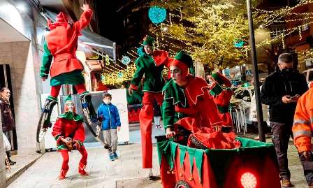 Espectáculo en Camargo con motivo del encendido navideño.