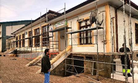 Obras en la guardería de Sámano, en Castro Urdiales.