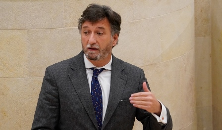 El portavoz de Vox, Cristóbal Palacio.