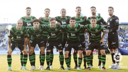 Alineación del Racing de Santander.