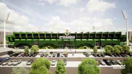 Remodelación del campo de fútbol.