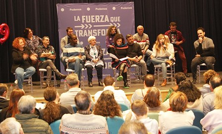 Acto de Podemos en Santander.