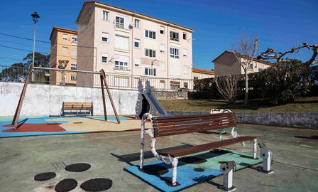 Zona infantil en el barrio La Venta, en Camargo.