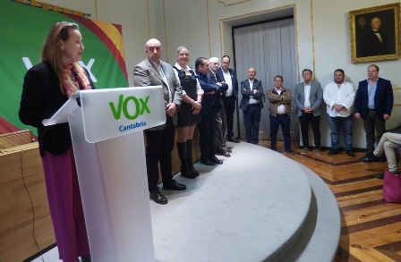 La candidata a la Presidencia, Leticia Díaz, en su intervención. R.A.