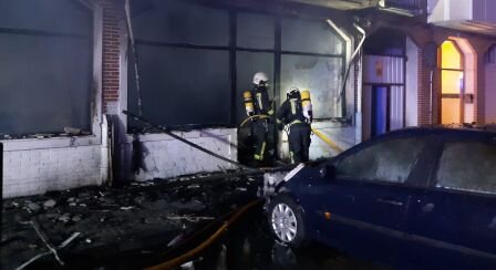 Los Bomberos extinguieron el fuego.