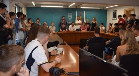 Reunión con los jóvenes del municipio.