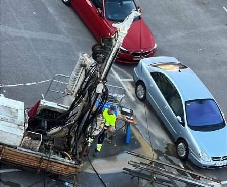 Los trabajos comenzaron el lunes.
