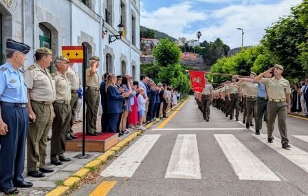 Exterior de la Residencia Militar en Santoña.
