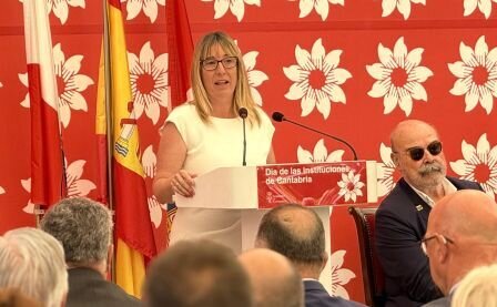 La delegada del Gobierno en su intervención.