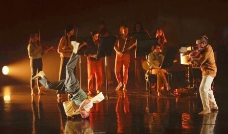 Actuación de break dance.