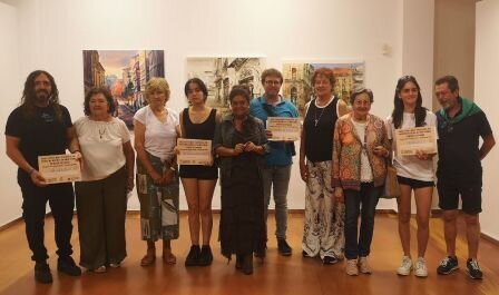 Premiados en el Concurso de Pintura.