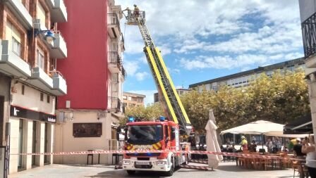 Actuación de los Bomberos en Santoña.