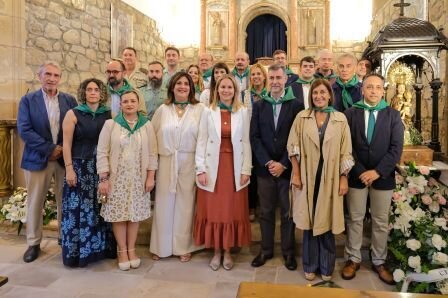 Buruaga en las fiestas de la Virgen de Valencia.