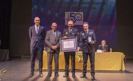 Recogida de la Medalla de Oro.